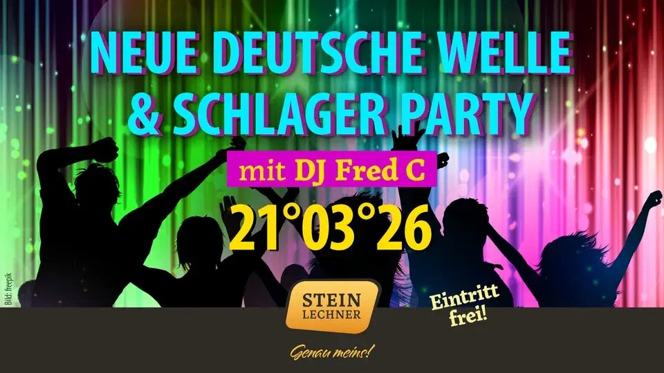 NEUE DEUTSCHE WELLE & SCHLAGER PARTY mit DJ Fred C