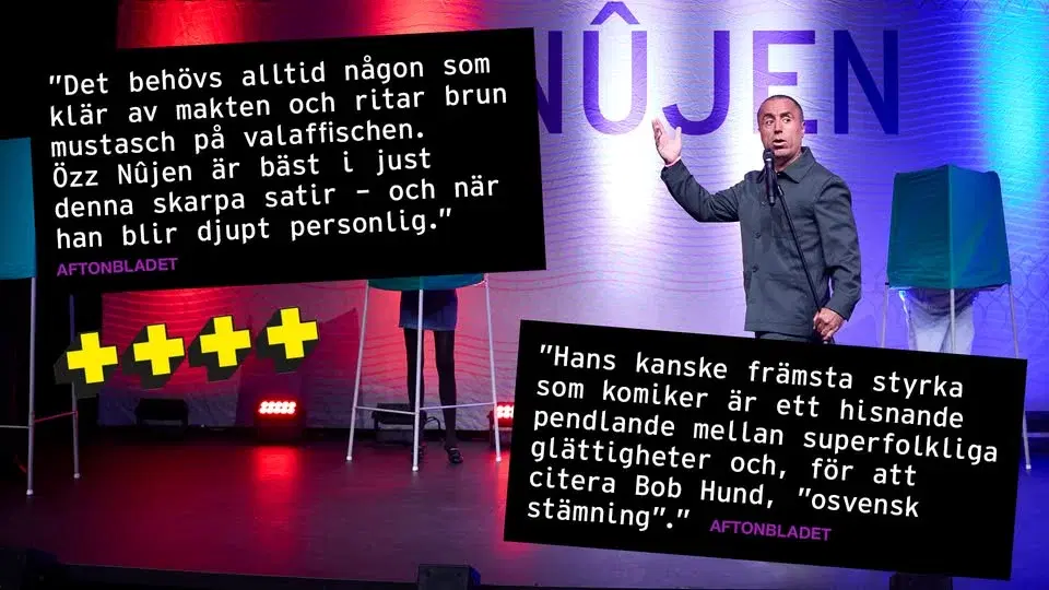 “Medborgare Nûjen” – en standupföreställning med Özz Nûjen