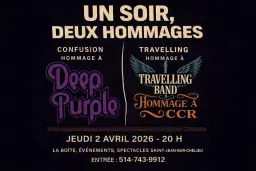 Travelling band hommage à CCR avec Confusion hommage à Deep Purple