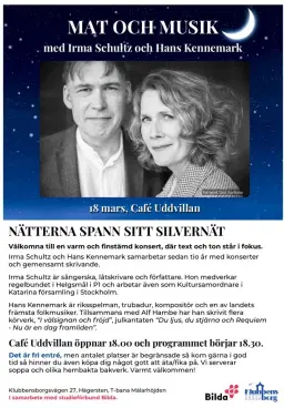 Mat och Musik med Irma Schultz och Hans Kennemark!