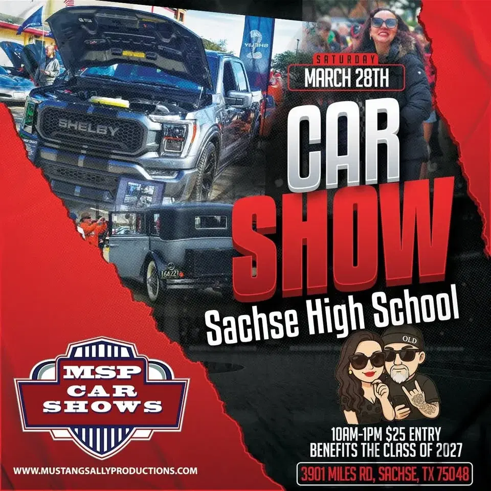 Sachse High School Class of 2027 Car, Truck and Motorcycle FULL CLASS SHOW by Mustang Sally