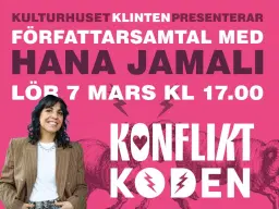 Hana Jamali - KONFLIKTKODEN - Författarsamtal