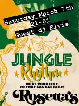 Jungle Rhythm at Rosettaâs with special guest Elvis