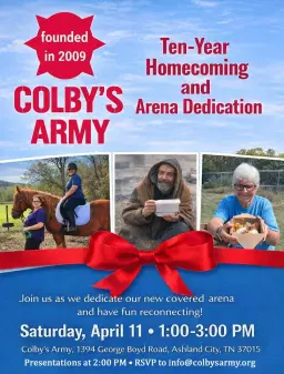 Colby's Army Homecoming and Arena Dedication