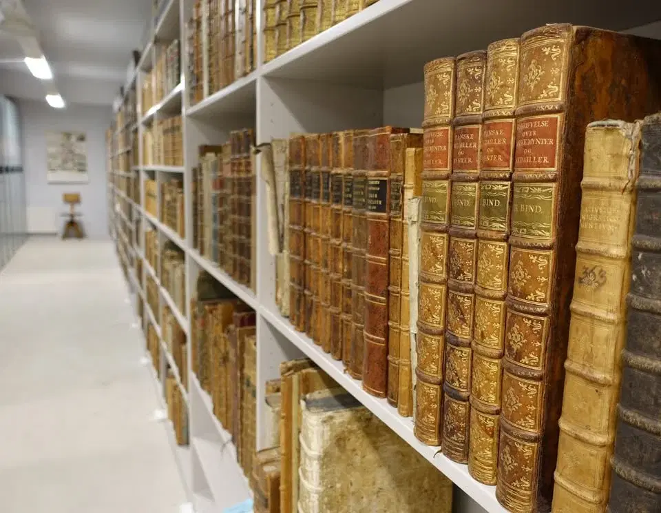 Visning av Riksantikvarieämbetets arkiv- och biblioteksmagasin