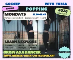 Popping dance with Tr3sa