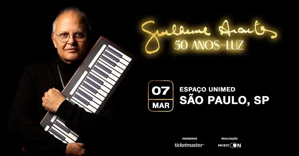 SÃO PAULO | 07.MAR - GUILHERME ARANTES: 50 ANOS-LUZ