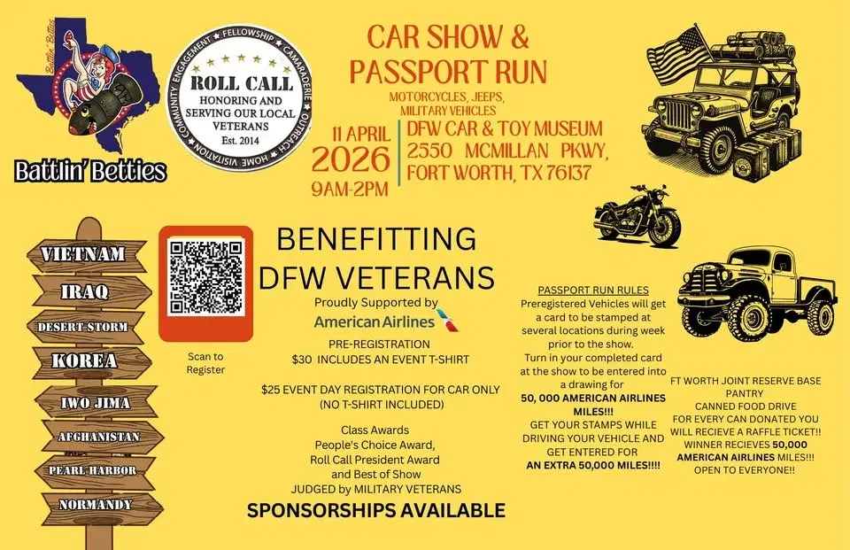 Roll Call Veterans Car Show and Passport Run