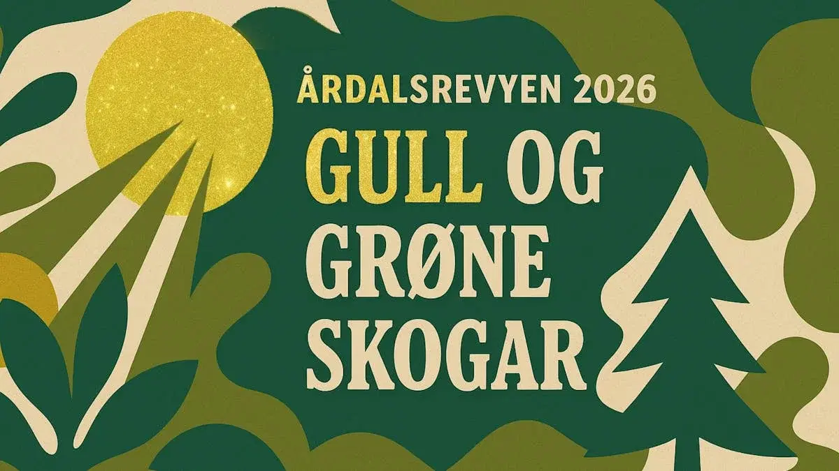 Gull og grøne skogar