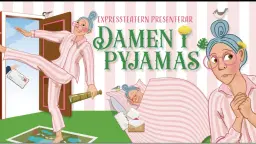 Damen i pyjamas