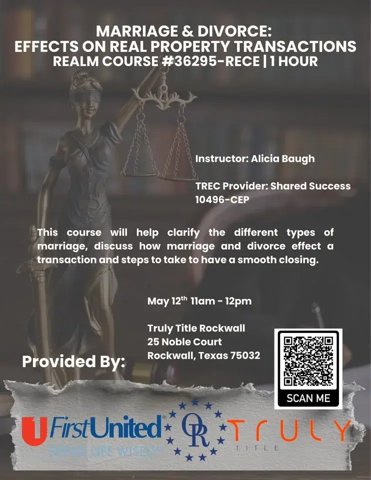 Marriage & Divorce: Effects on Real Property Transactions