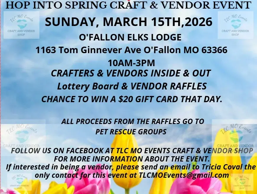 HOP INTO SPRING CRAFT & VENDOR EVENT
