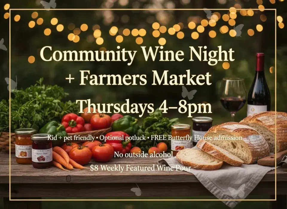 Community Wine Night and Farmers Market