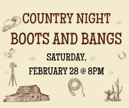 Country Night at Jeddo Stars w/ BOOTS AND BANGS