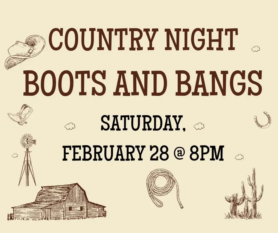 Country Night at Jeddo Stars w/ BOOTS AND BANGS