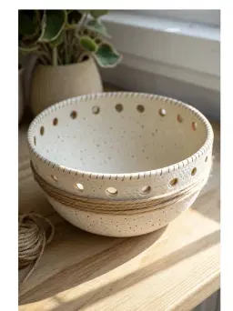 Jute Top Bowl -photo is for inspiration -found on Pinterest