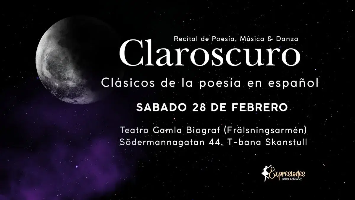 CLAROSCURO recital de poesía, música & danza