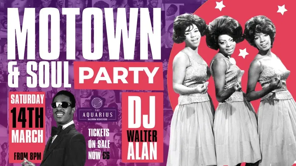 Motown + Soul night at the Aquarius SOLD OUT