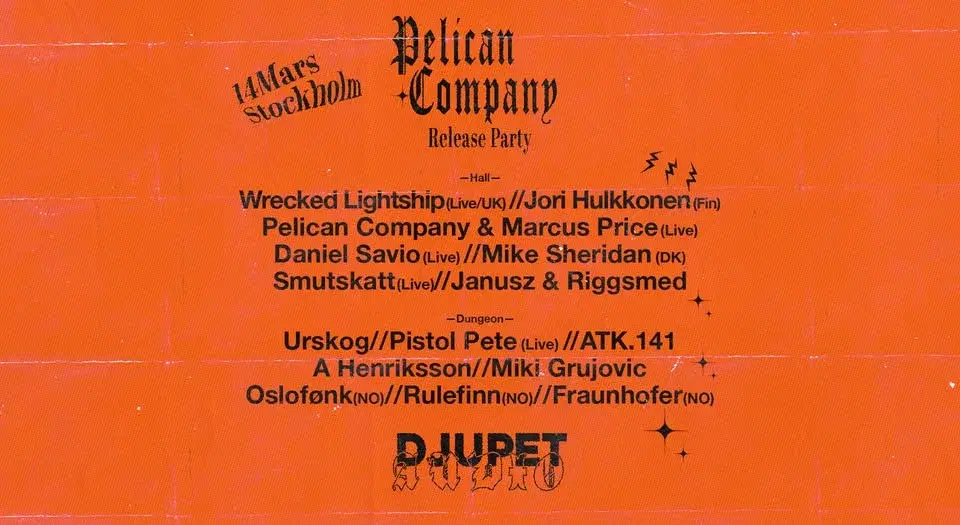 Pelican Company&Marcus Price/Jori Hulkkonen/Wrecked Lightship/Daniel Savio/Pistol Pete/Mike Sheridan
