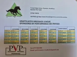 Unaffiliated PVP Dressage League