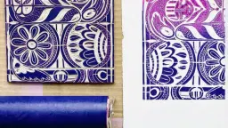 Workshop, Linoleumstryk på den enkle måde.