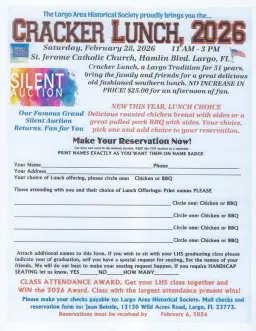 Largo Cracker Lunch 2026