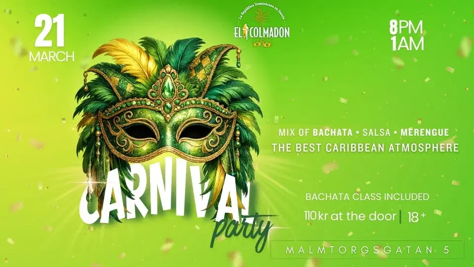 El Colmadon â Carnival Party | Bachata, Salsa & Merengue in Stockholm đ