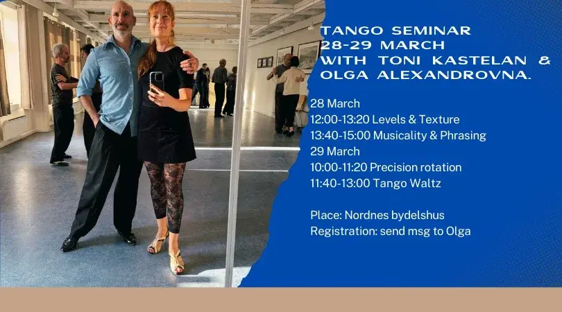 Intensive tango seminar with Toni Kastelan & Olga Alexandrovna S.