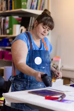 Prova på gelli plate