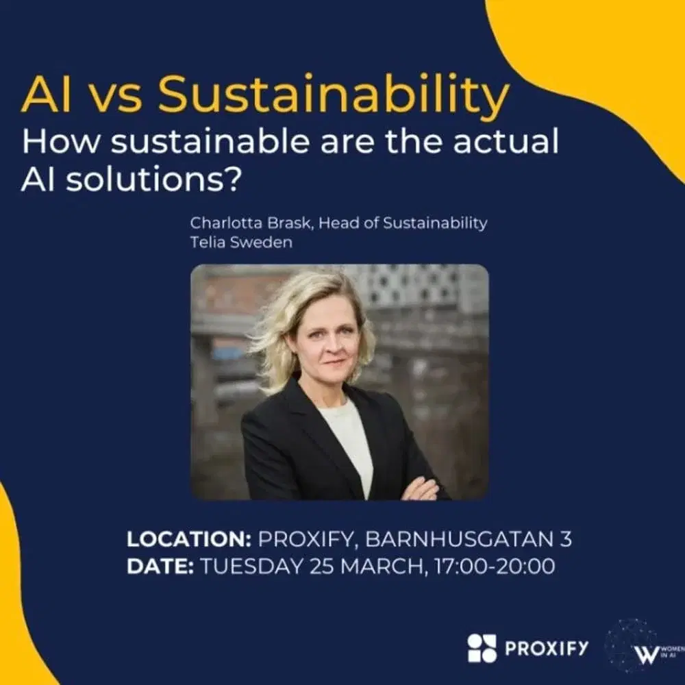AI vs Sustainability | Women in AI x Proxify
