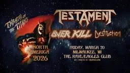 Testament - Thrash Of The Titans Tour
