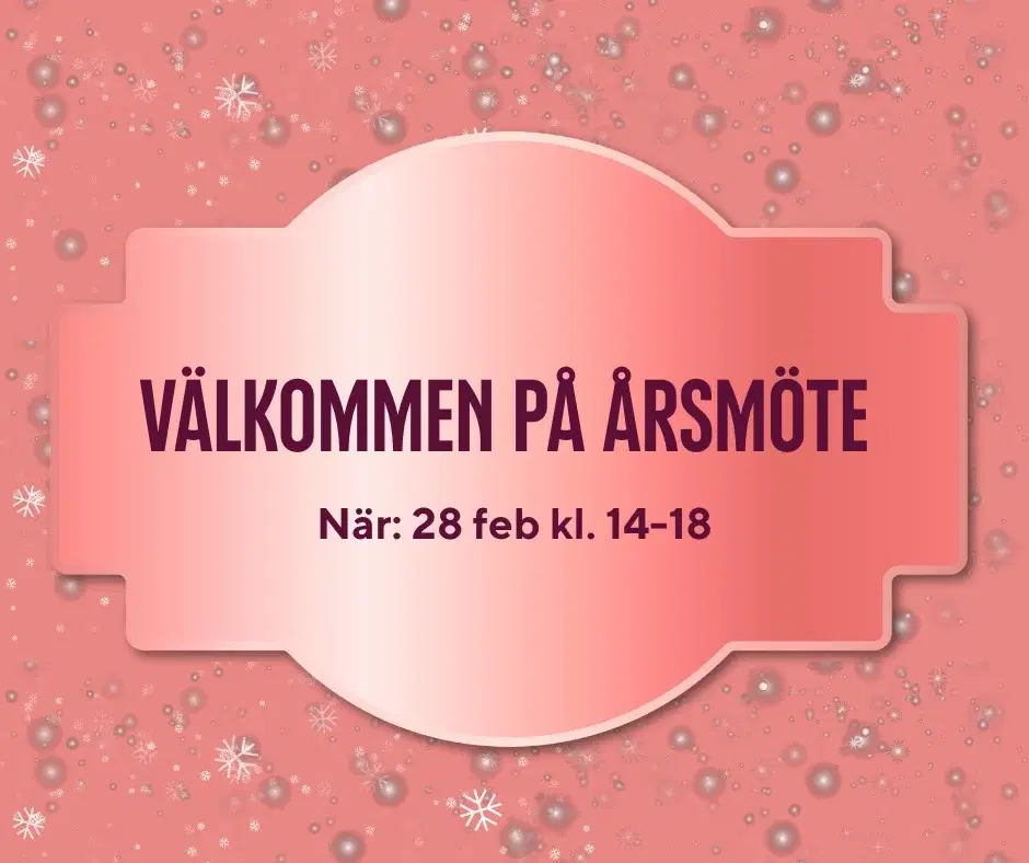 Anmälan RFSU Stockholms årsmöte 2026