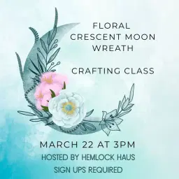 Floral Crescent Moon Wreath - Make & Take