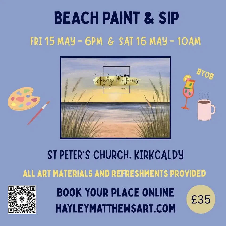 PAINT & SIP - BEACH SCENE đïž