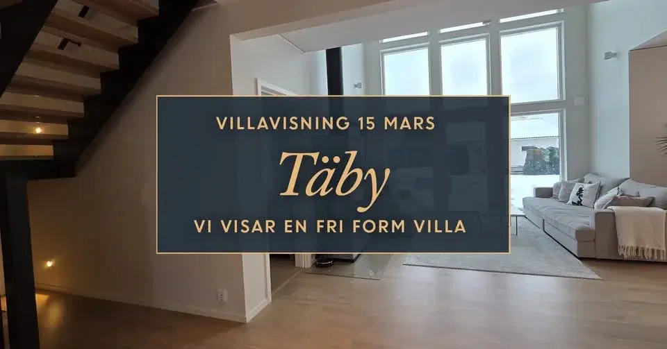 Villavisning i Täby - Vi visar en Fri Form villa
