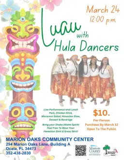 Luau with Hula Dancers Luncheon