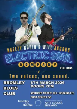 ELECTRIC SOUL COMPANY (USA)- BREEZY RODIO & WILL JACOBS - FULL BAND - LIVE AT BROMLEY BLUES CLUB