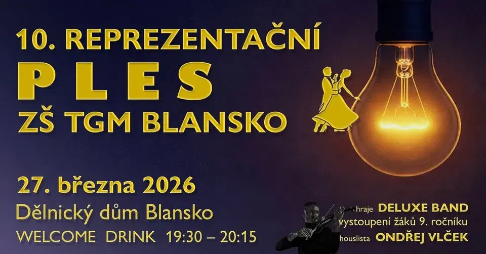 10. reprezentační ples ZŠ TGM Blansko