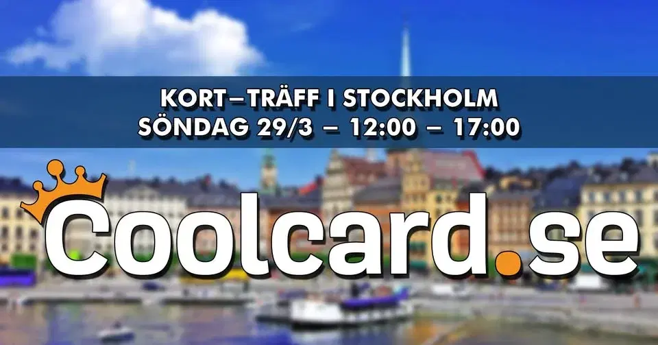 Coolcard Kort-Träff i Stockholm Söndag 29:e Mars 2026