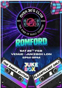 Over 30s Club Presents Daytime Disco - Dance Edition Romford