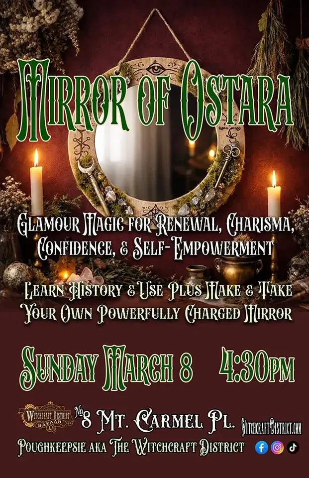 MIRROR OF OSTARA—A Make & Take Class + Ritual for Renewal, Charisma, Confidence, & Self-Empowerment