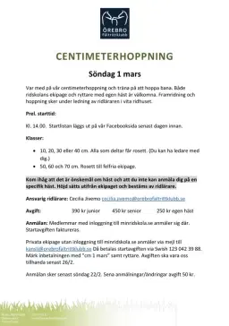 Centimeterhoppning