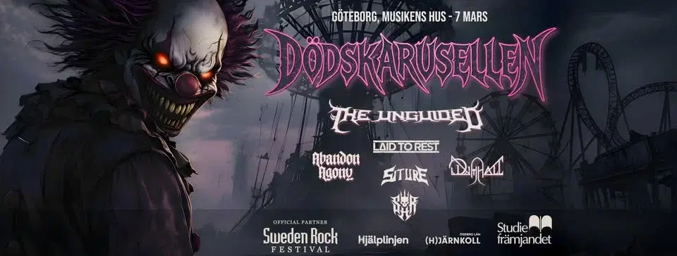 Dödskarusellen 2026 Göteborg, Musikens Hus