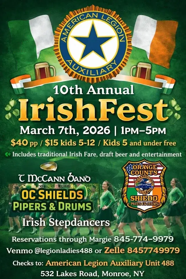 IRISH FEST Hosted By Legion Ladies 488 - ALA Unit 488