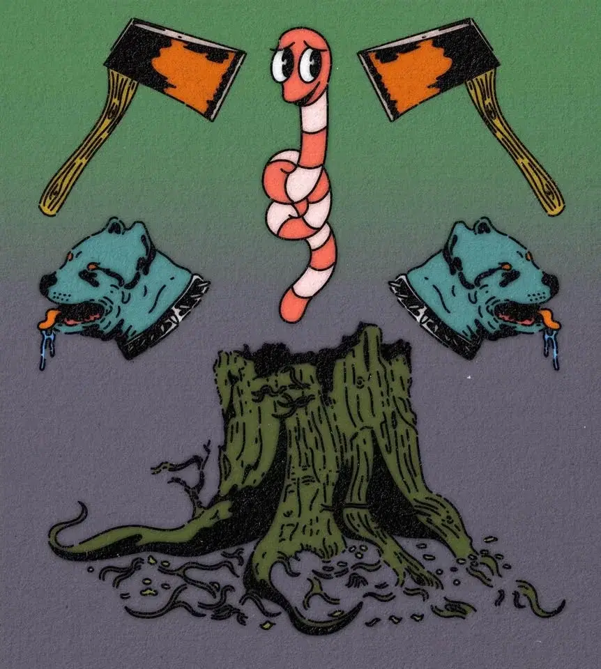 Bark: Golden Toad / Skiving / Cracked Lime