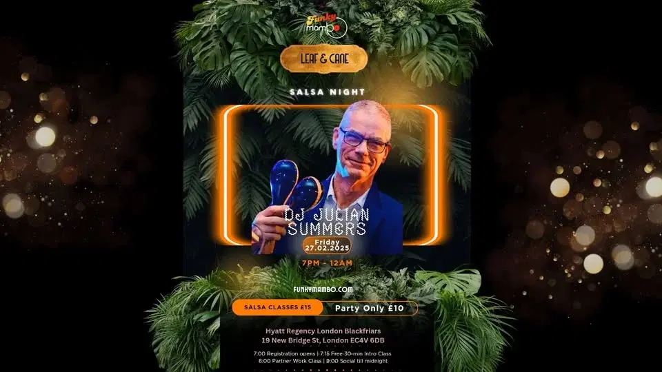 Funky Mambo Monthly Friday @Leaf & Cane - Salsa Night in the City ft. DJ Julian Summers