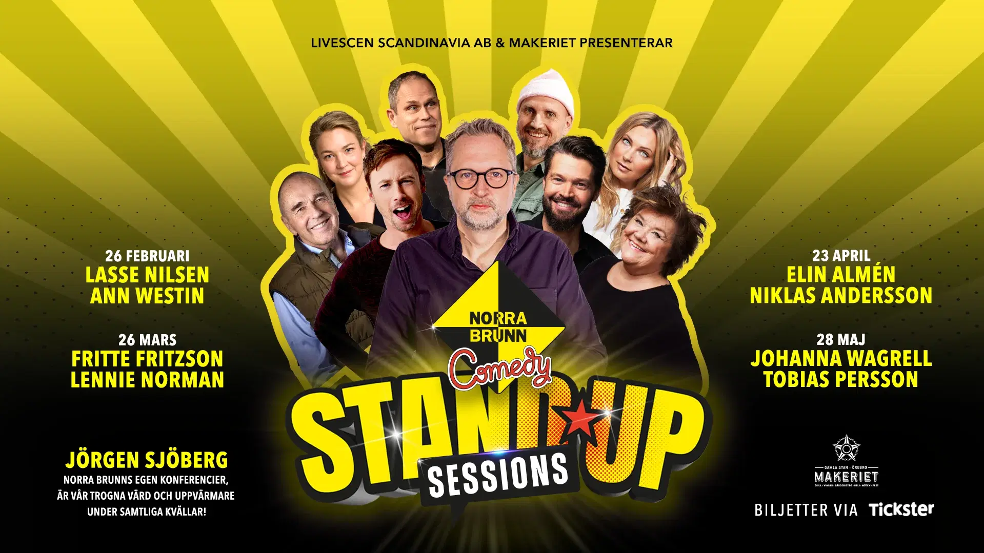 Norra Brunn Comedy på Makeriet