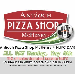 Antioch Pizza Shop McHenry + NUFC DAY!