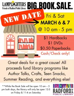BIG Book Sale - RESCHEDULED!