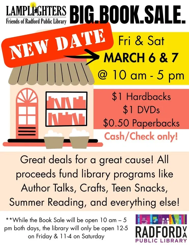 BIG Book Sale - RESCHEDULED!